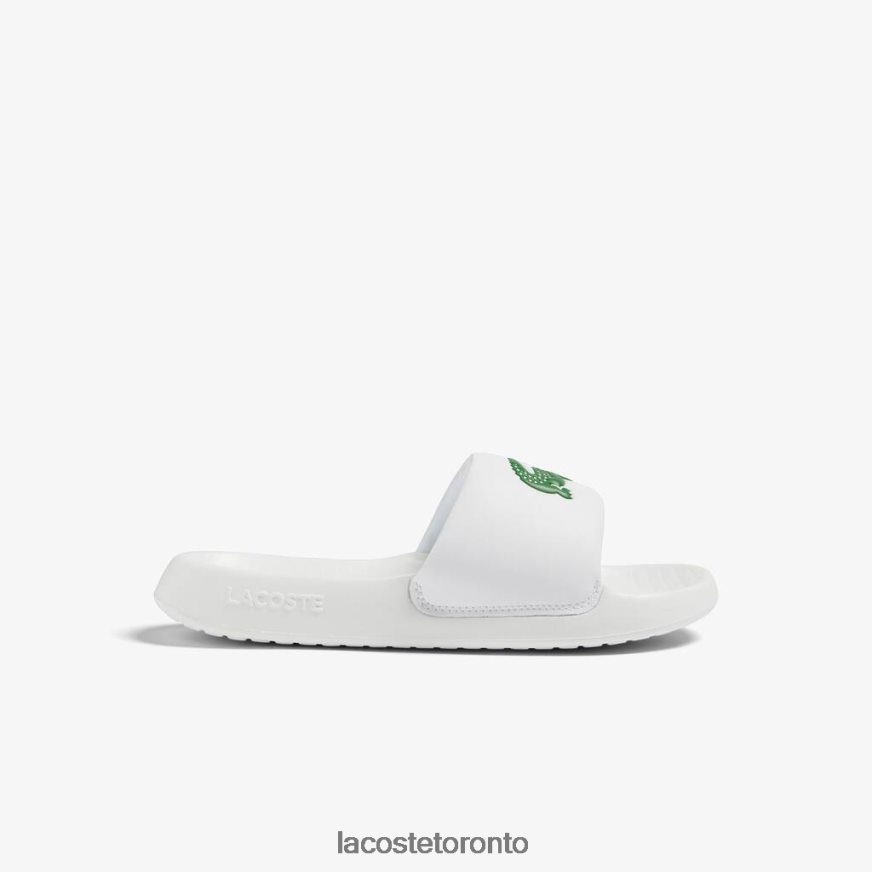 Shoes Lacoste Croco 10 Synthetic Slides White/Green Men Z60BPR1728