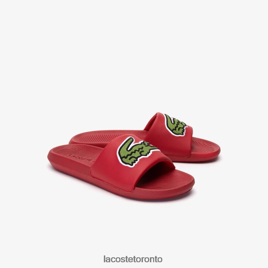 Shoes Lacoste Croco Synthetic Slides Red/Green Men Z60BPR1810