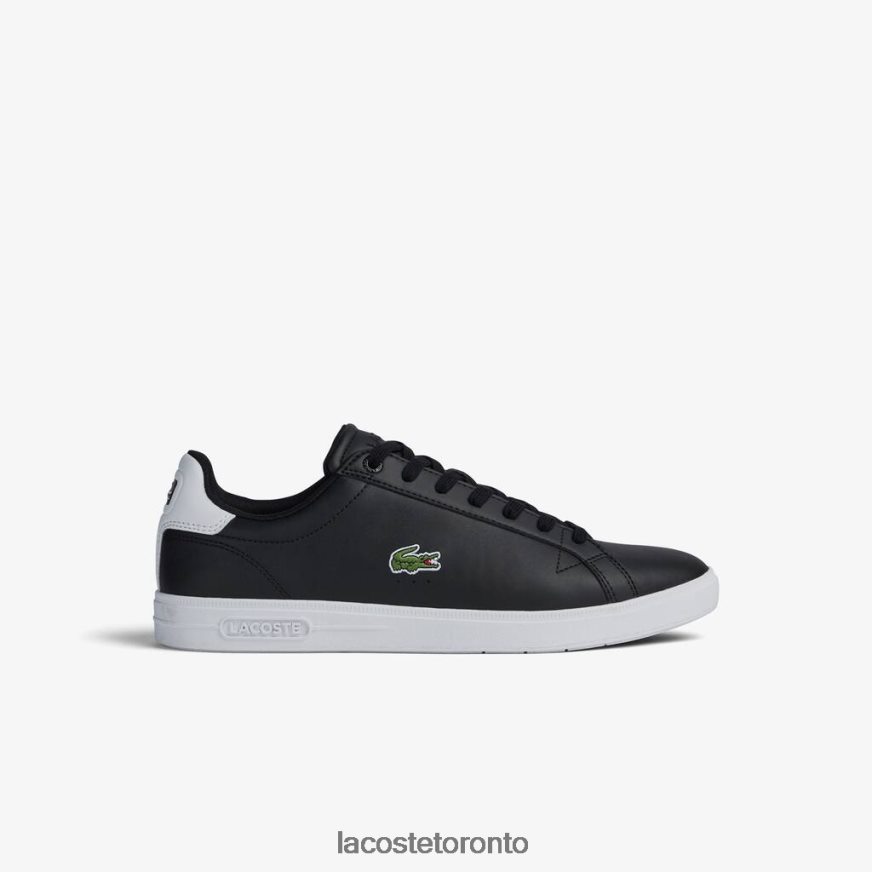 Shoes Lacoste Graduate Pro Leather Sneakers Black  White Men Z60BPR1909