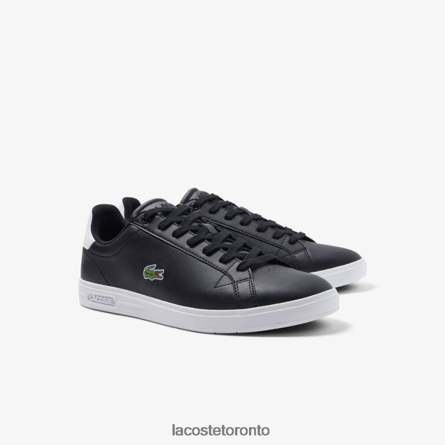 Shoes Lacoste Graduate Pro Leather Sneakers Black  White Men Z60BPR1909