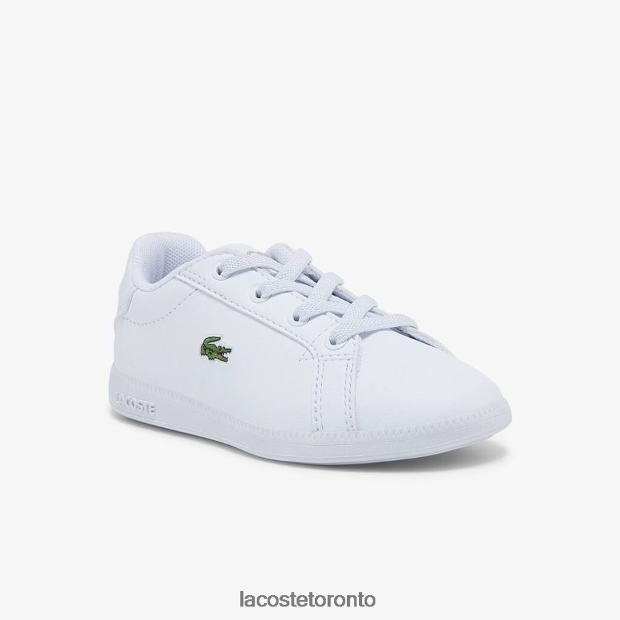 Shoes Lacoste Graduate Sneakers White  Black Kids Z60BPR2991