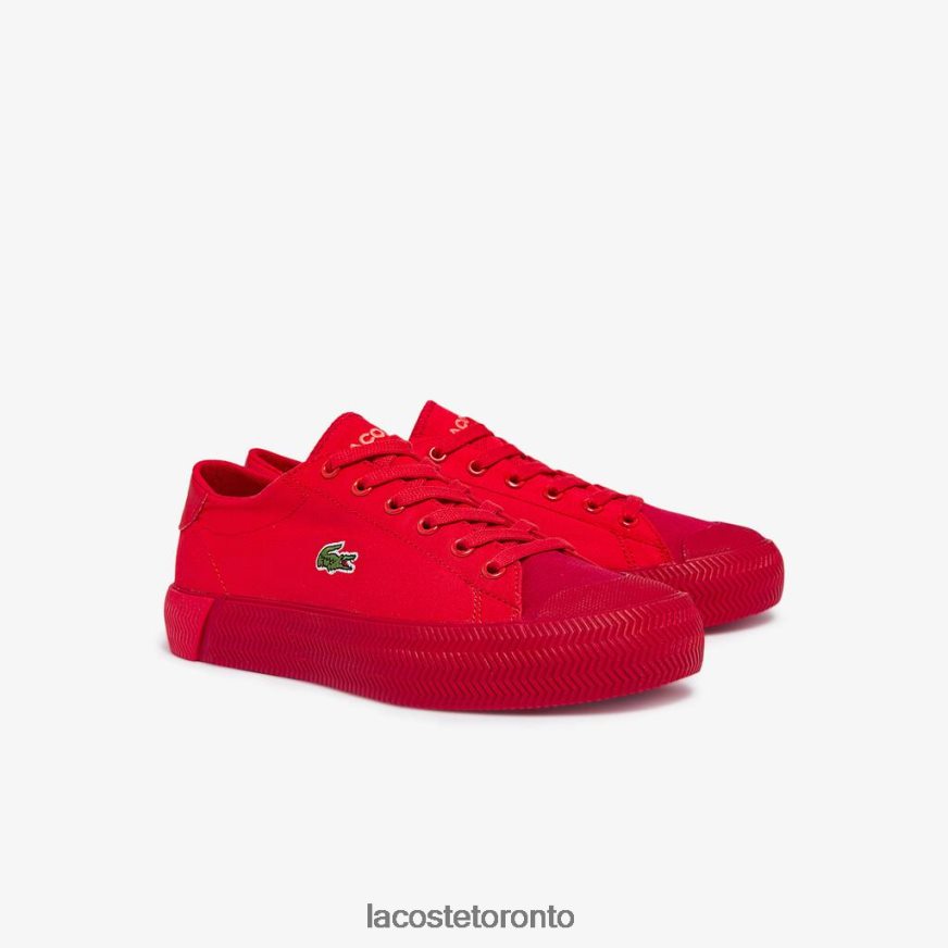 Shoes Lacoste Gripshot Canvas Tonal Sneakers Red Women Z60BPR2748