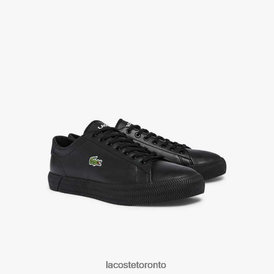 Shoes Lacoste Gripshot Leather and Synthetic Sneakers Black Men Z60BPR1883