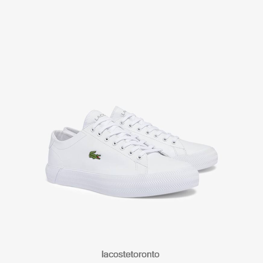 Shoes Lacoste Gripshot Leather and Synthetic Sneakers White Men Z60BPR1750