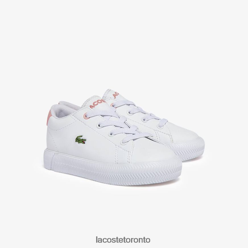 Shoes Lacoste Gripshot Sneakers White  Light Pink Kids Z60BPR2970