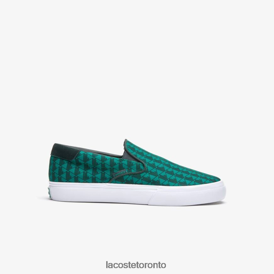 Shoes Lacoste Jump Serve Textile Slip on Green  White Men Z60BPR1854