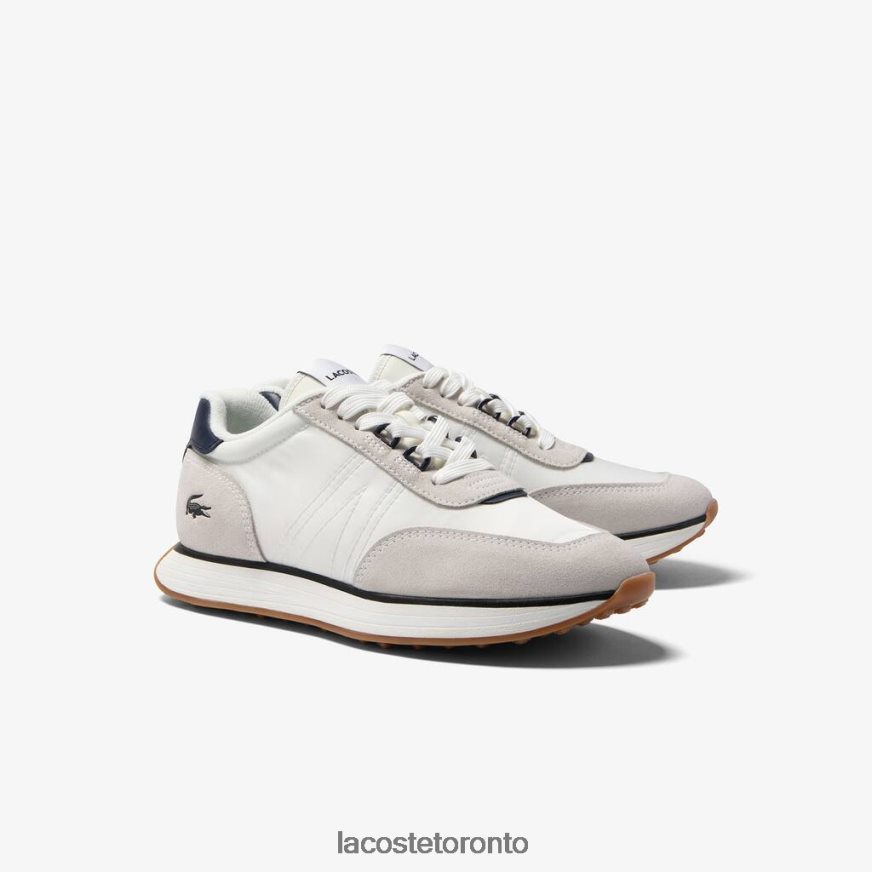 Shoes Lacoste L-Spin Textile Sneakers White  Navy Men Z60BPR1748