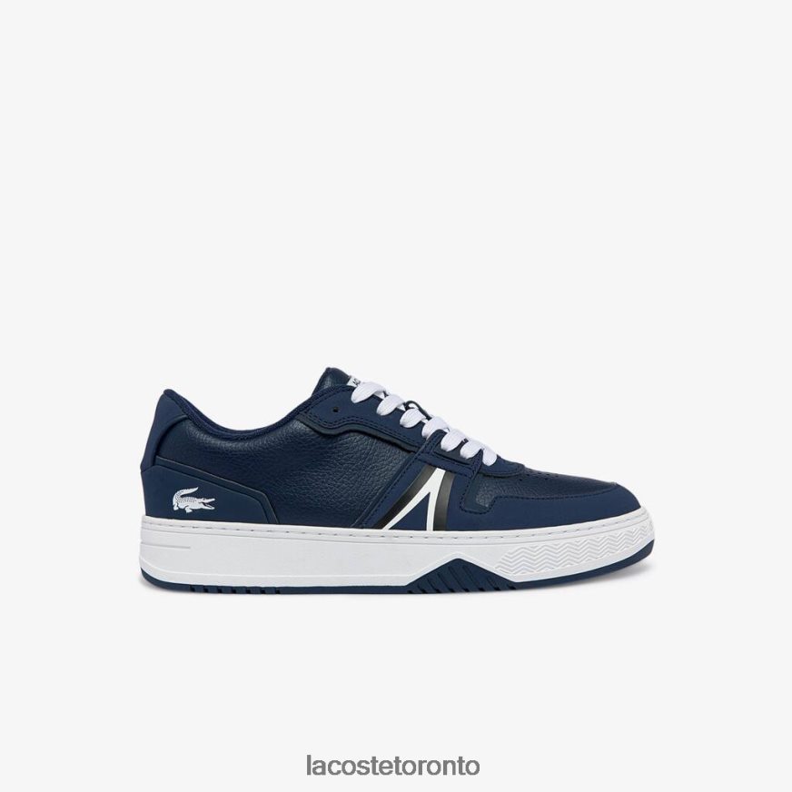 Shoes Lacoste L001 Leather Color-Pop Sneakers Navy  White Men Z60BPR1829