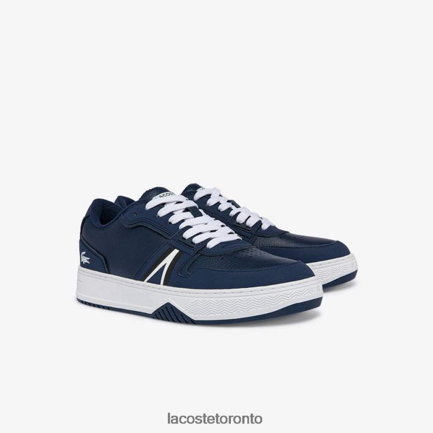 Shoes Lacoste L001 Leather Color-Pop Sneakers Navy  White Men Z60BPR1829