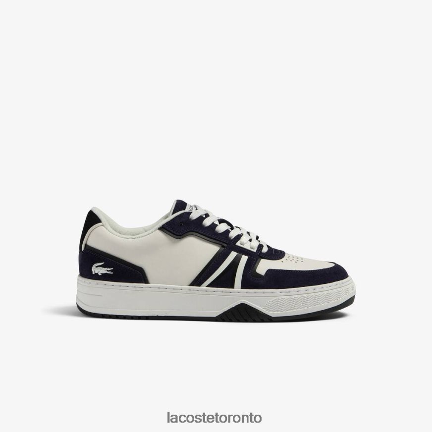 Shoes Lacoste L001 Leather Sneakers White  Navy Men Z60BPR1752