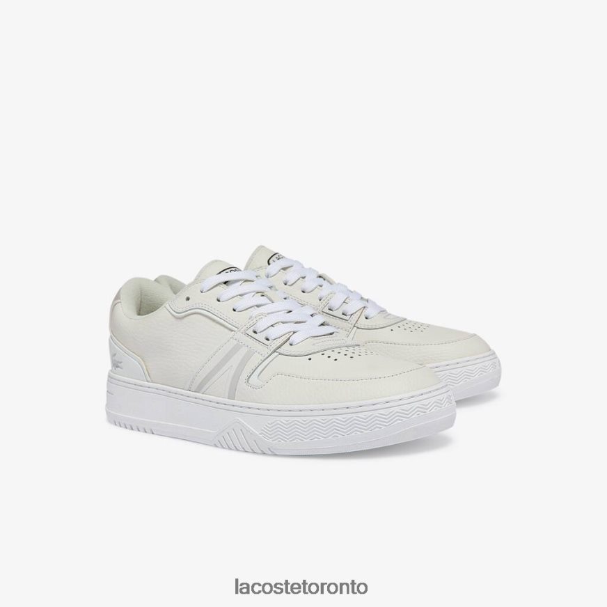 Shoes Lacoste L001 Leather Sneakers White  Off White Men Z60BPR1839