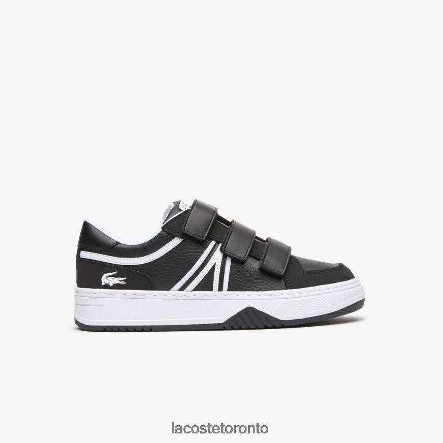 Shoes Lacoste L001 Synthetic Sneackers Black  White Kids Z60BPR3324