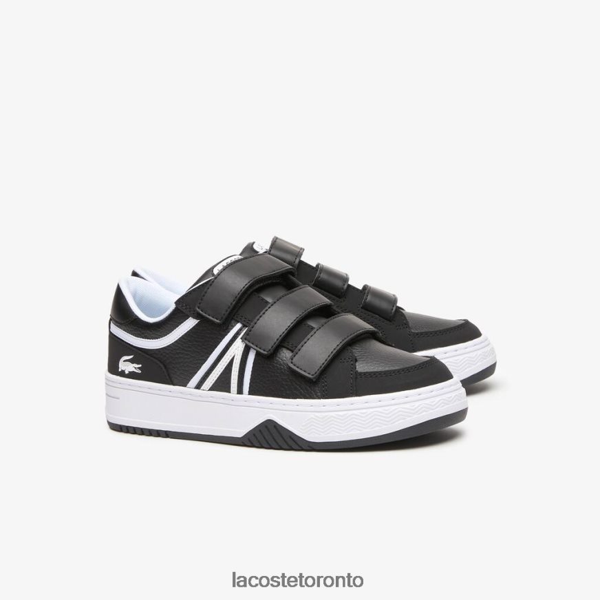 Shoes Lacoste L001 Synthetic Sneackers Black  White Kids Z60BPR3324