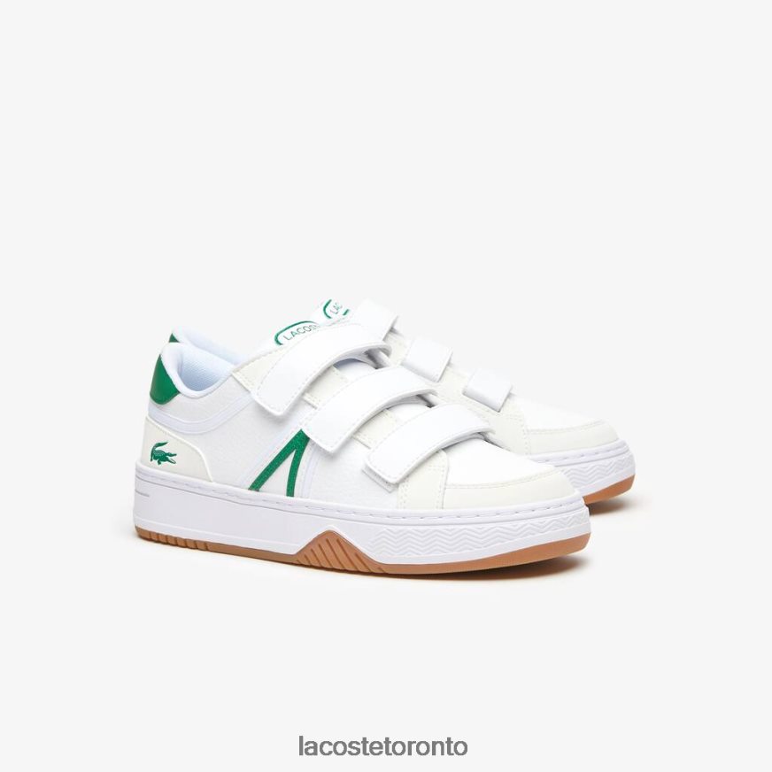 Shoes Lacoste L001 Synthetic Sneackers White/Green Kids Z60BPR3325