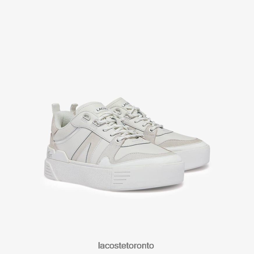 Shoes Lacoste L002 Leather Sneakers White Women Z60BPR2708