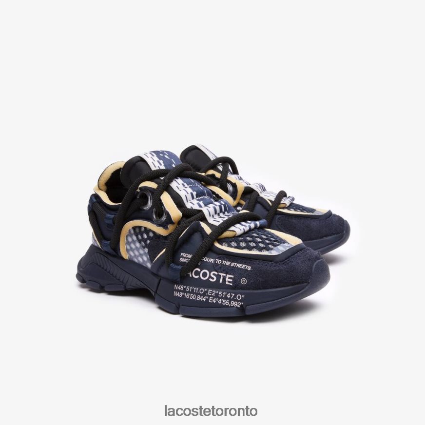 Shoes Lacoste L003 Active Runway Textile Sneakers Navy Women Z60BPR2690