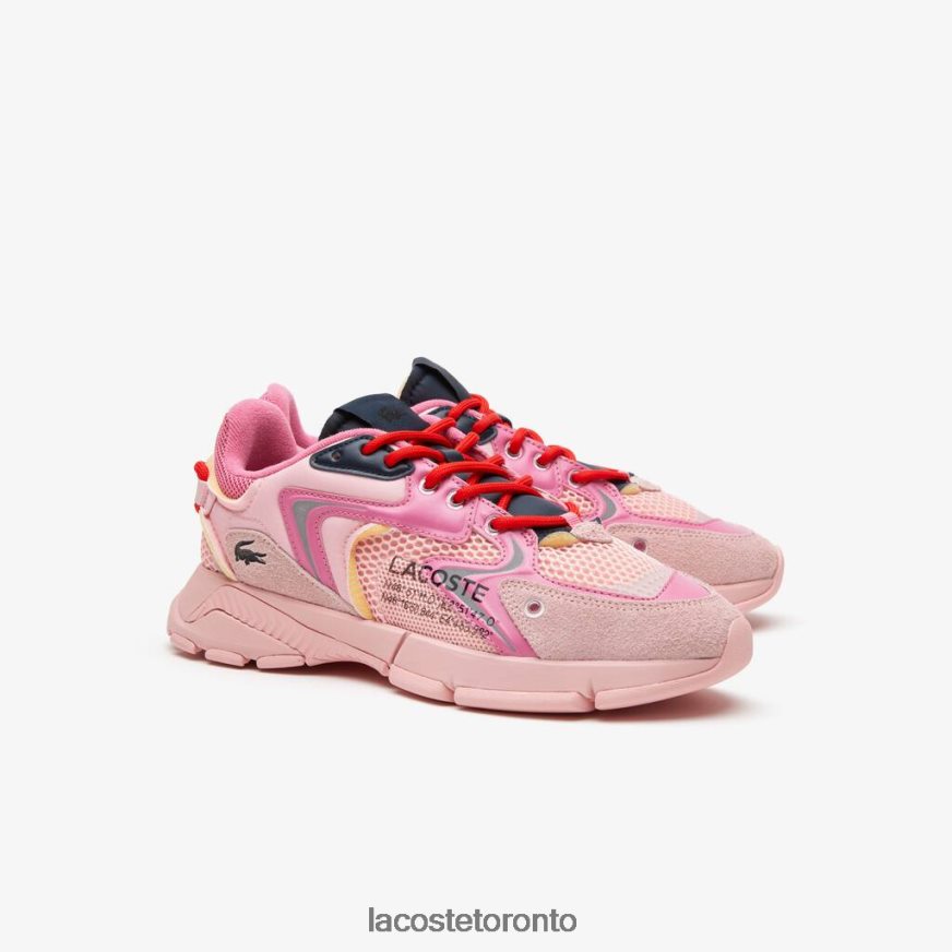 Shoes Lacoste L003 Neo Textile Sneakers Pink Women Z60BPR2677