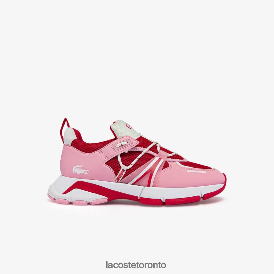 Shoes Lacoste L003 Textile Colorblock Sneakers Pink  White Women Z60BPR2754