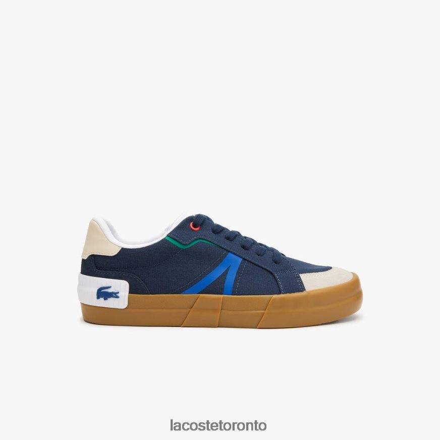 Shoes Lacoste L004 Textile Gum Sole Sneakers Navy/Gum Men Z60BPR1856