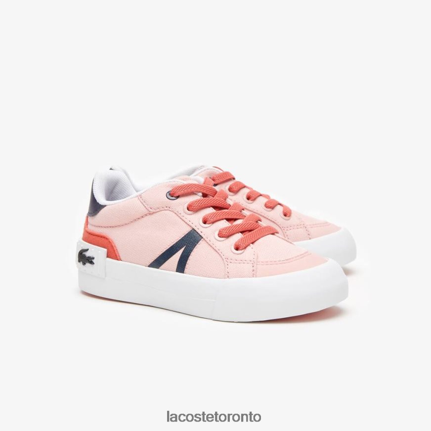 Shoes Lacoste L004 Textile Sneakers Pink/Navy Kids Z60BPR2932