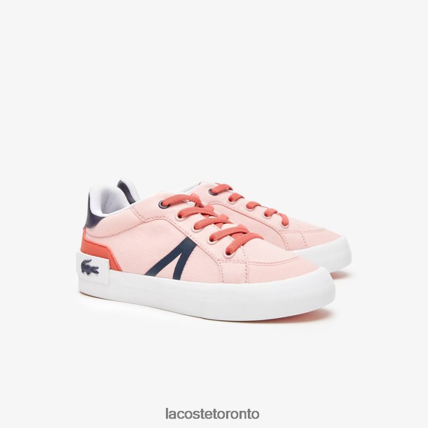 Shoes Lacoste L004 Textile Sneakers Pink/Navy Kids Z60BPR3062