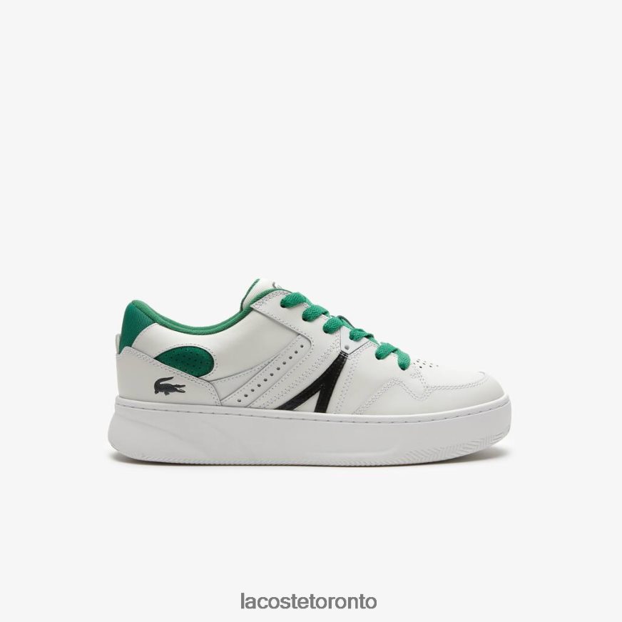 Shoes Lacoste L005 Leather Color-Pop Sneakers White/Green Men Z60BPR1818