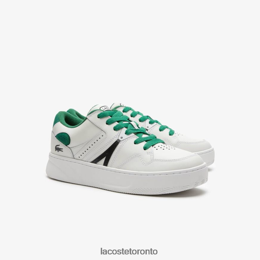 Shoes Lacoste L005 Leather Color-Pop Sneakers White/Green Men Z60BPR1818