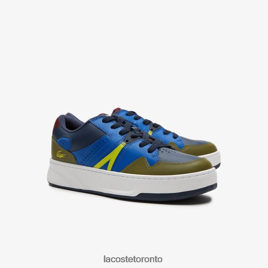 Shoes Lacoste L005 Leather Sneakers Navy/Khaki Men Z60BPR1825