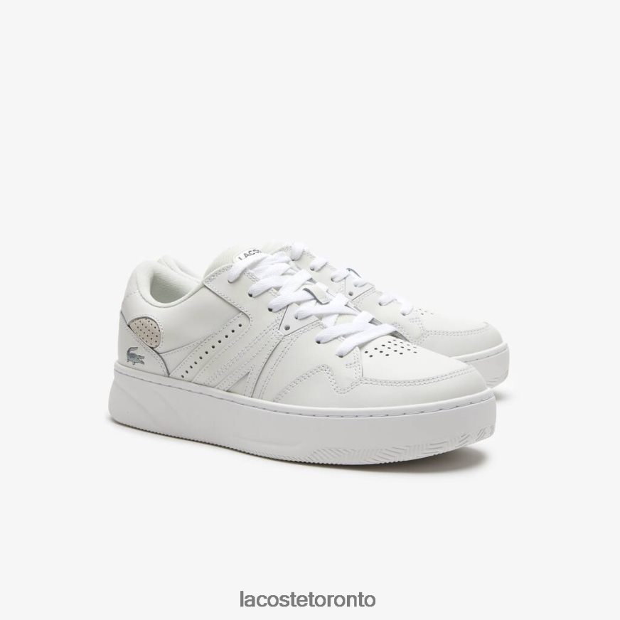 Shoes Lacoste L005 Leather Sneakers White Men Z60BPR1823