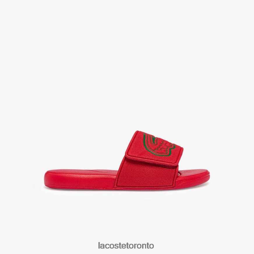 Shoes Lacoste L30 Strap Synthetic Slides Red/Green Kids Z60BPR3327