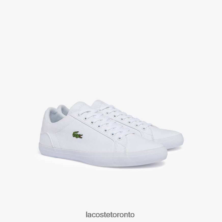 Shoes Lacoste Lerond Canvas Sneakers White Men Z60BPR1907