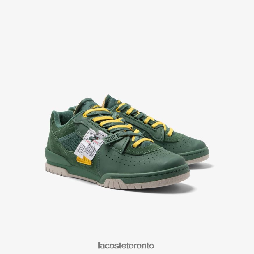 Shoes Lacoste M89 Leather and Textile Sneakers Green Men Z60BPR1749