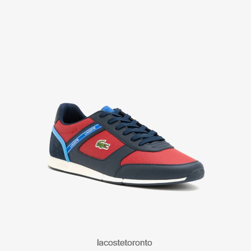 Shoes Lacoste Menerva Sport Synthetic Sneakers Navy Blue  Rouge Men Z60BPR1908