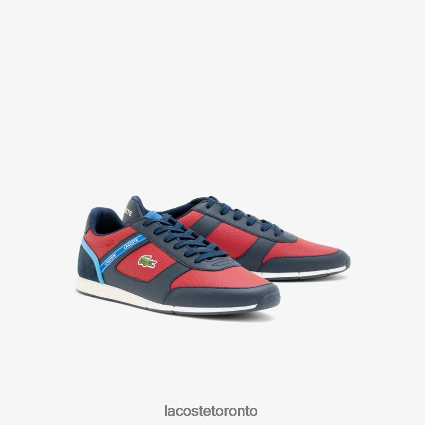 Shoes Lacoste Menerva Sport Synthetic Sneakers Navy Blue  Rouge Men Z60BPR1908