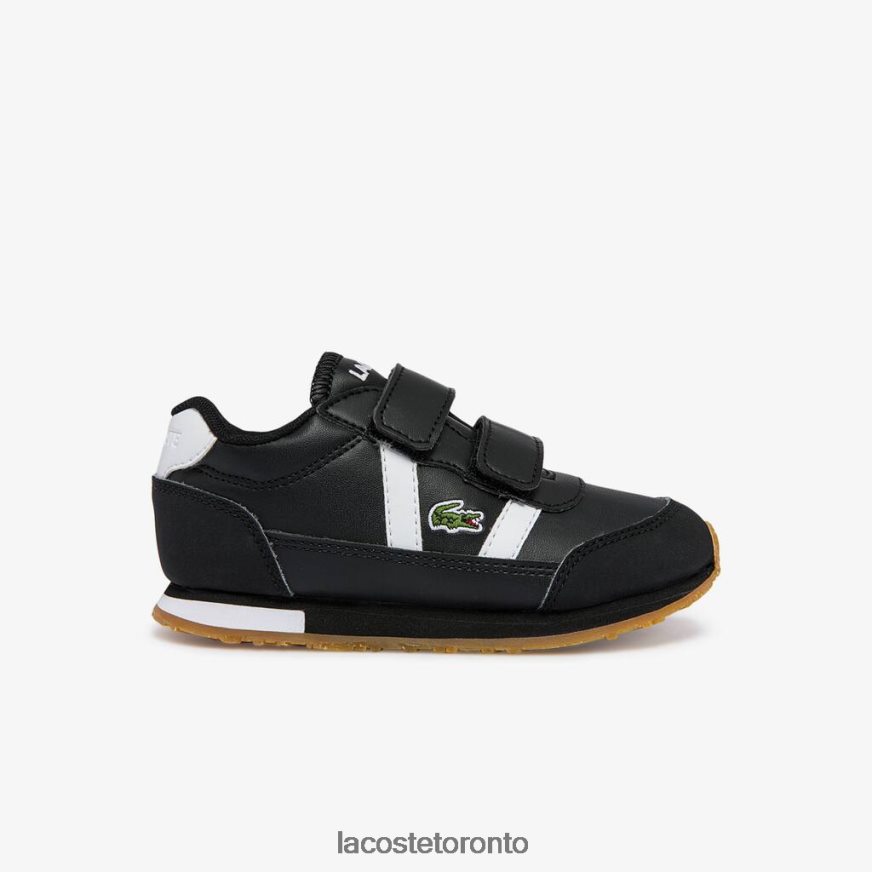 Shoes Lacoste Partner Synthetic Sneakers Black  White Kids Z60BPR2965