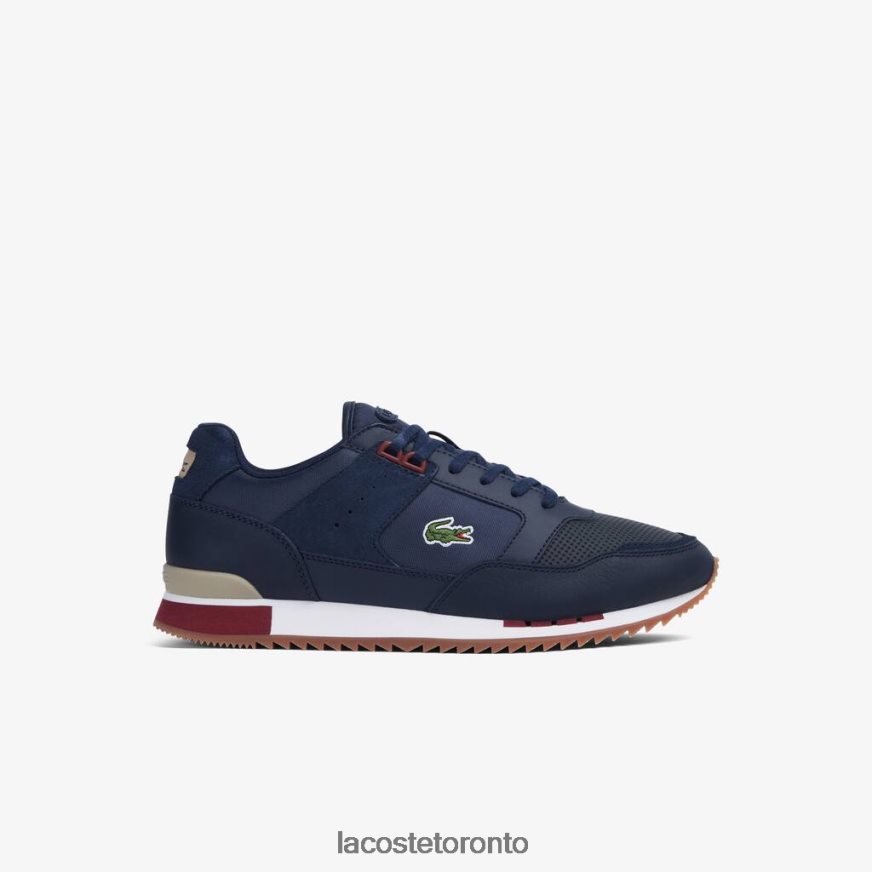 Shoes Lacoste Partner Textile and Leather Sneakers Navy/Gum Men Z60BPR1712