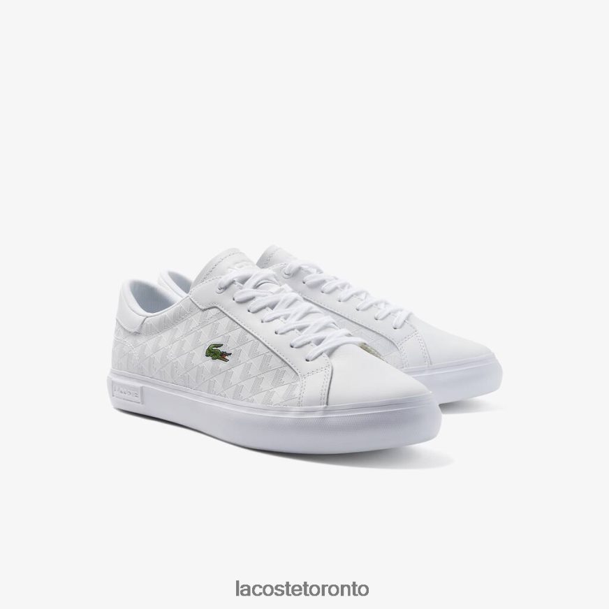 Shoes Lacoste Powercourt Leather Sneakers White Men Z60BPR1703