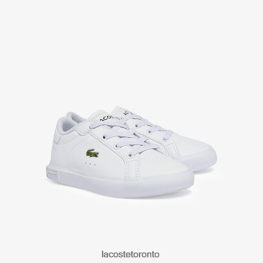 Shoes Lacoste Powercourt Synthetic Sneakers White Kids Z60BPR2935