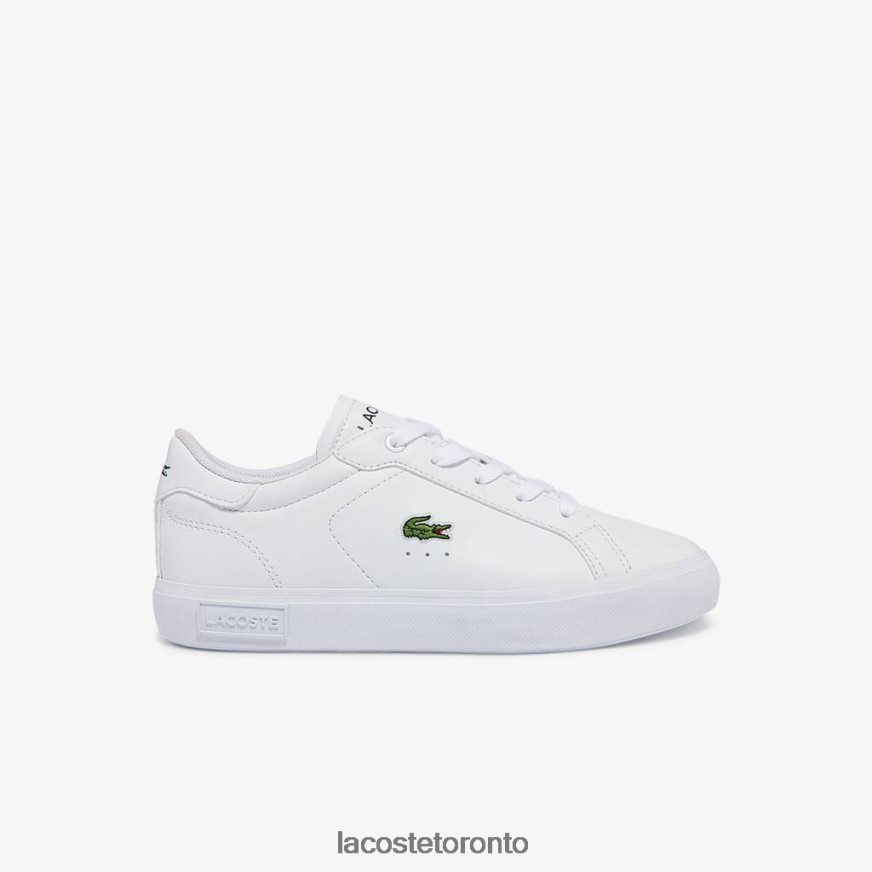 Shoes Lacoste Powercourt Synthetic Sneakers White Kids Z60BPR3067