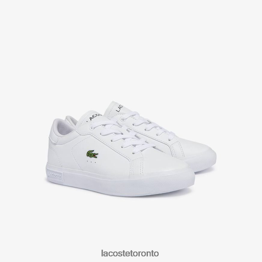 Shoes Lacoste Powercourt Synthetic Sneakers White Kids Z60BPR3067