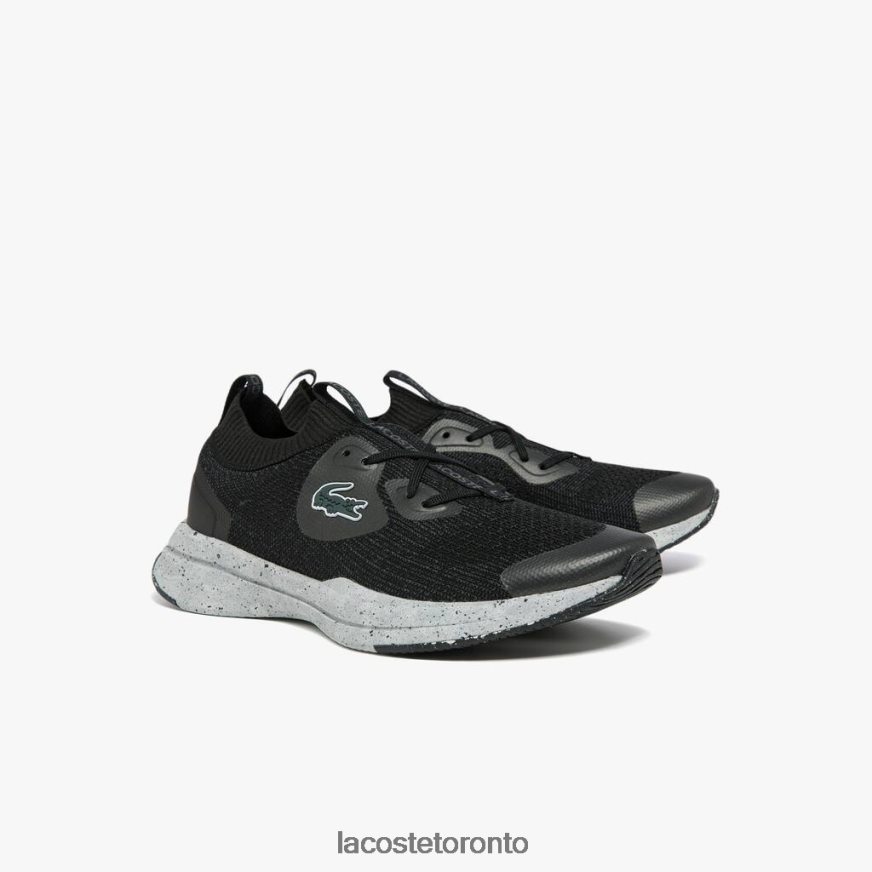 Shoes Lacoste Run Spin Eco Textile Sneakers Black  Off White Women Z60BPR2726