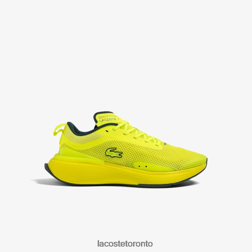 Shoes Lacoste Run Spin Evolution Textile Sneakers Yellow Women Z60BPR2686