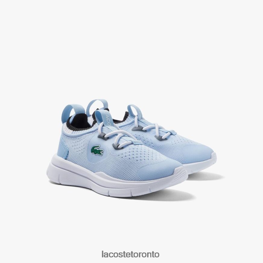 Shoes Lacoste Run Spin Knit Textile Color Contrast Sneackers Light Blue/White Kids Z60BPR2980