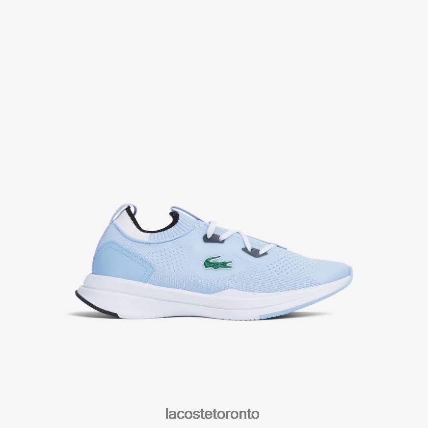 Shoes Lacoste Run Spin Knit Textile Color Contrast Sneackers Light Blue/White Kids Z60BPR3329