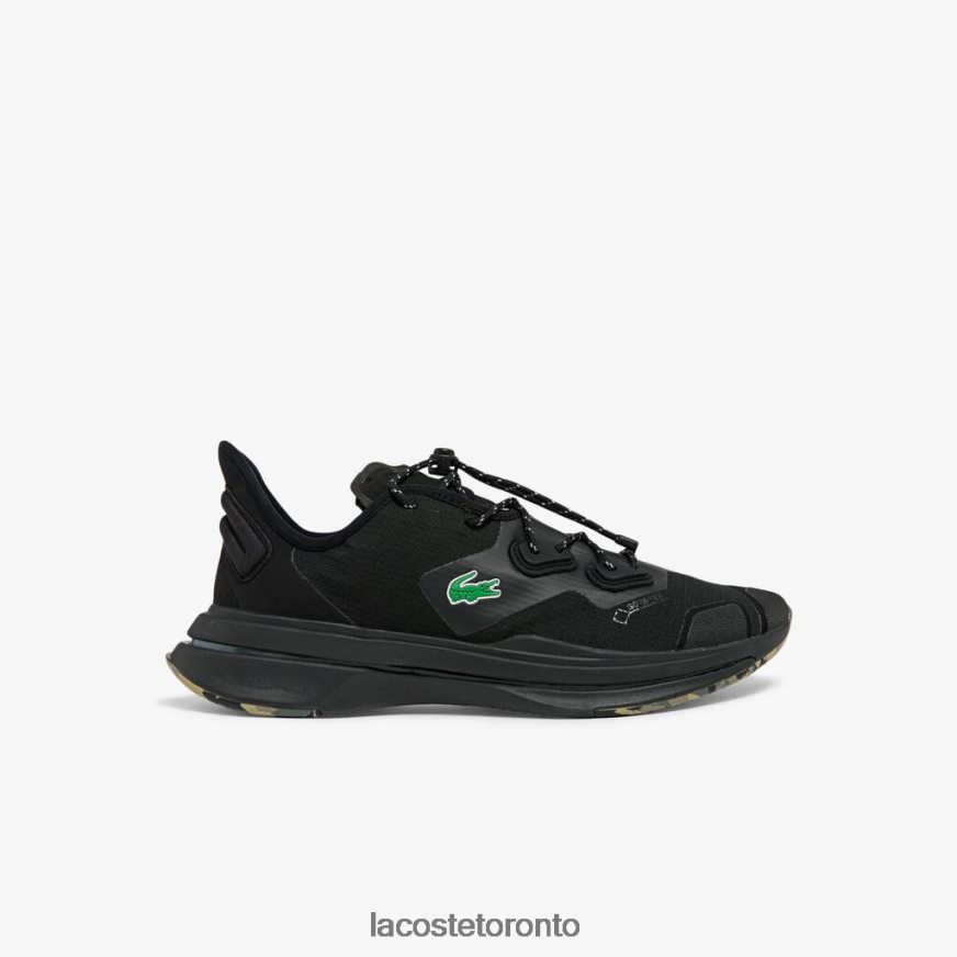 Shoes Lacoste Run Spin Ultra GTX Textile Sneakers Black Men Z60BPR1838