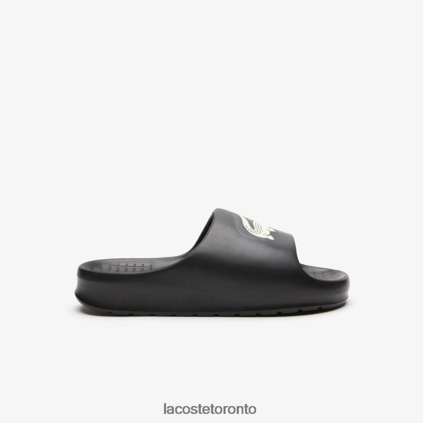 Shoes Lacoste Serve Slide 20 Evo Synthetic Colorblock Slides Black  Off White Men Z60BPR1740