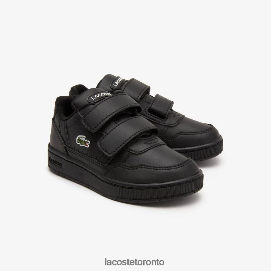 Shoes Lacoste T-Clip Synthetic Color-Pop Sneackers Black Kids Z60BPR2934