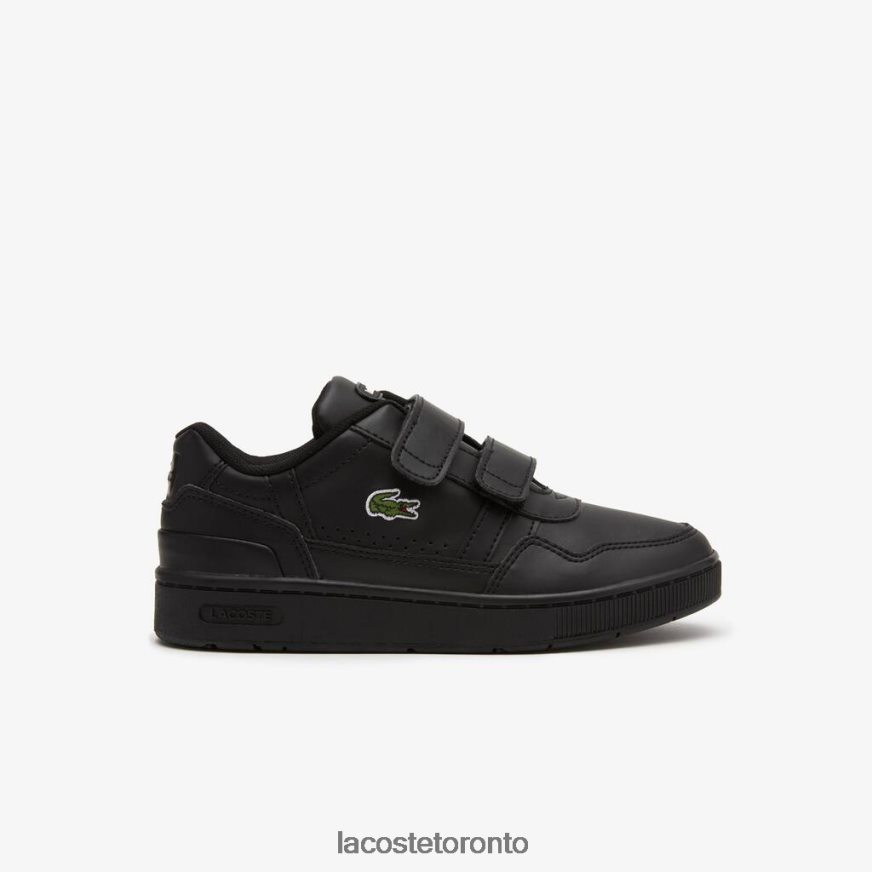 Shoes Lacoste T-Clip Synthetic Color-Pop Sneakers Black Kids Z60BPR3113