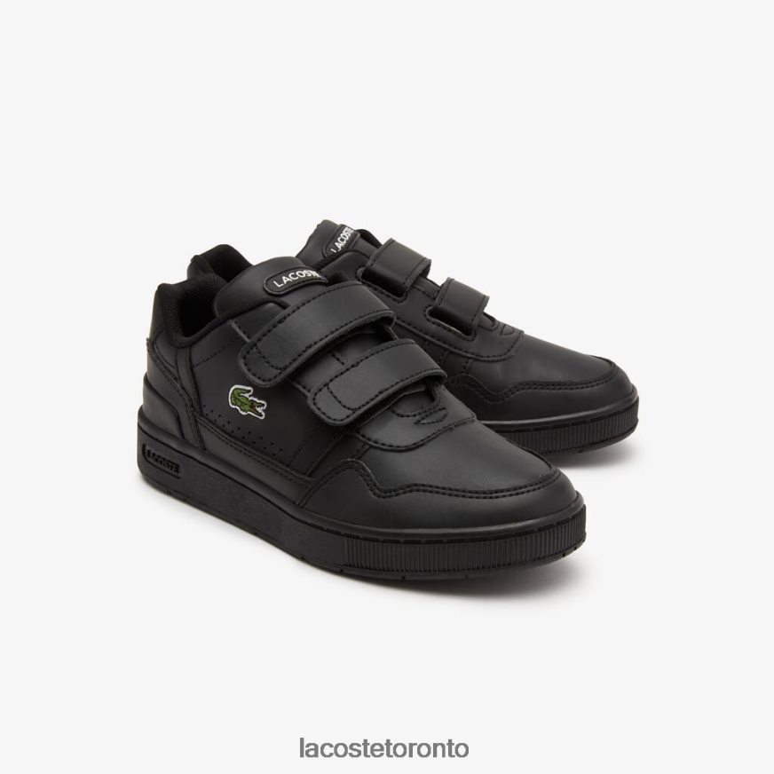 Shoes Lacoste T-Clip Synthetic Color-Pop Sneakers Black Kids Z60BPR3113