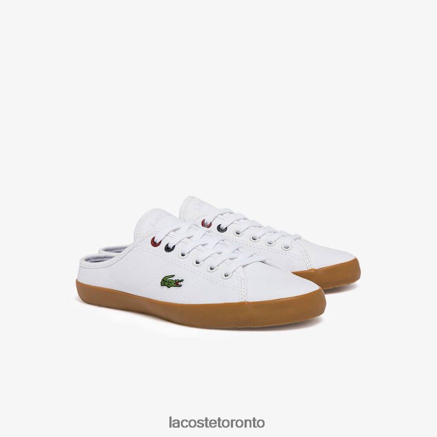 Shoes Lacoste Ziane Mule Canvas Sneakers White  Gum Women Z60BPR2732